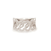 Diamonds 18K White Gold Lattice Ring